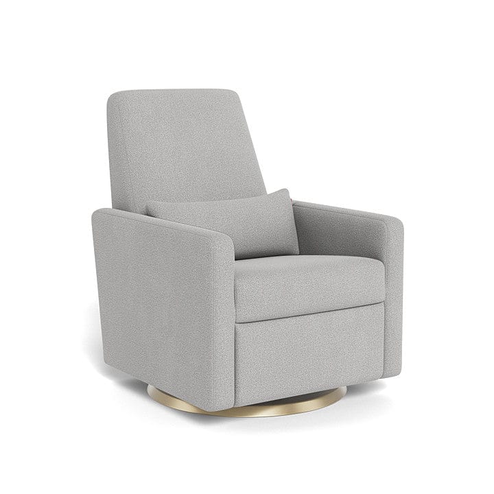 Monte Design nursing chair Cloud Grey Weave / Gold Swivel (+$250) Monte Design Grano Glider Recliner - Performance