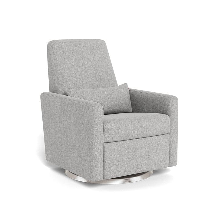 Monte Design nursing chair Cloud Grey Weave / Stainless Steel Swivel (+$250) Monte Design Grano Glider Recliner - Performance