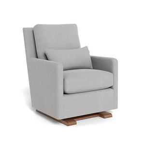 Monte Design nursing chair Cloud Grey Weave / Walnut (+$250) Monte Design Como Glider - Performance