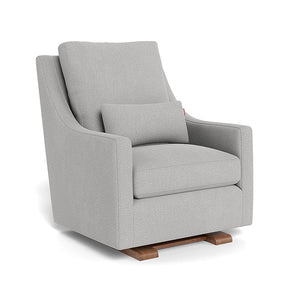 Monte Design nursing chair Cloud Grey Weave / Walnut (+$250) Monte Design Vera Glider - Performance