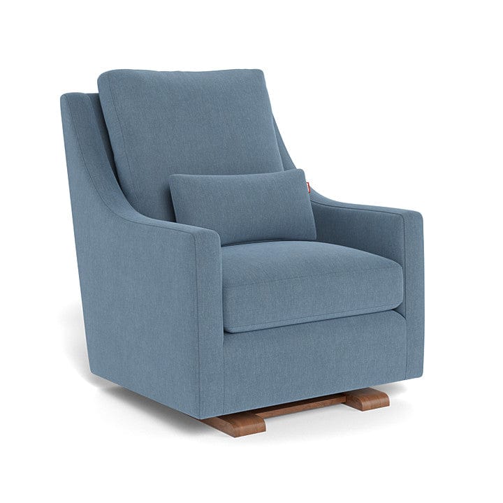 Monte Design nursing chair Denim Blue / Walnut (+$250) Monte Design Vera Glider - Performance