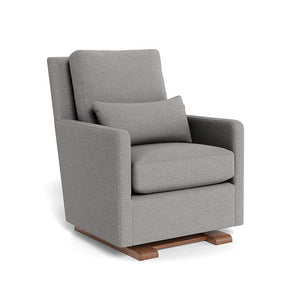 Monte Design nursing chair Light Grey Italian Wool / Walnut (+$250) Monte Design Como Glider - Premium