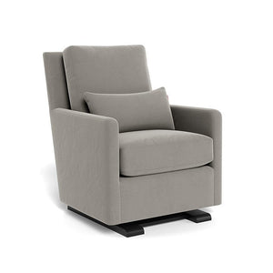 Monte Design nursing chair Mineral Grey Velvet / Espresso Monte Design Como Glider - Performance