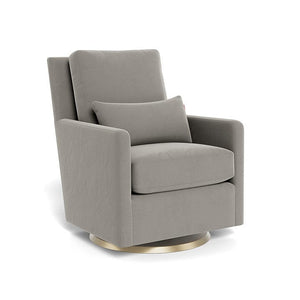 Monte Design nursing chair Mineral Grey Velvet / Gold Swivel (+$250) Monte Design Como Glider - Performance