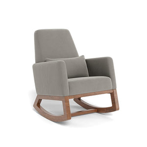 Monte Design nursing chair Mineral Grey Velvet / Walnut (+$200) Monte Design Joya Rocker - Performance