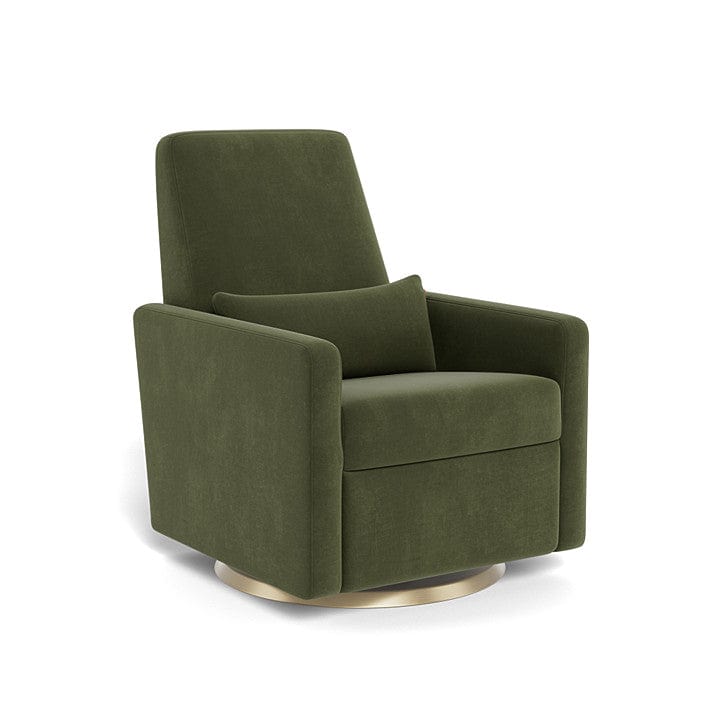 Monte Design nursing chair Moss Green Velvet / Gold Swivel (+$250) Monte Design Grano Glider Recliner - Performance