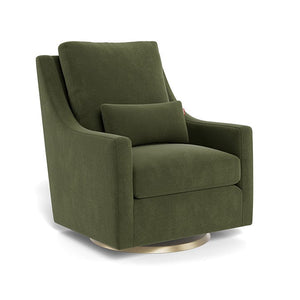 Monte Design nursing chair Moss Green Velvet / Gold Swivel (+$250) Monte Design Vera Glider - Performance