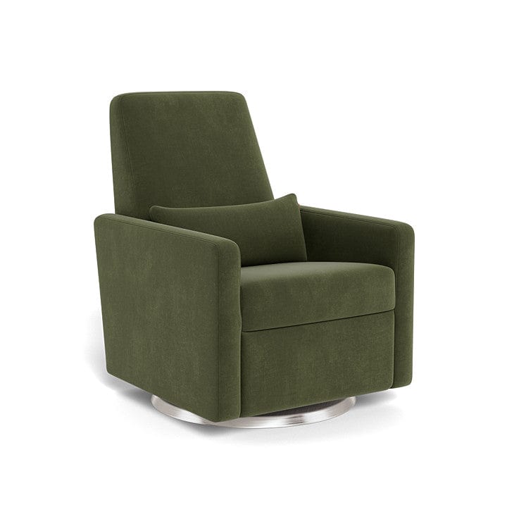 Monte Design nursing chair Moss Green Velvet / Stainless Steel Swivel (+$250) Monte Design Grano Glider Recliner - Performance