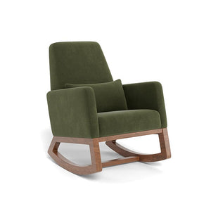 Monte Design nursing chair Moss Green Velvet / Walnut (+$200) Monte Design Joya Rocker - Performance