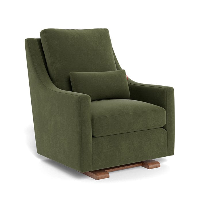 Monte Design nursing chair Moss Green Velvet / Walnut (+$250) Monte Design Vera Glider - Performance