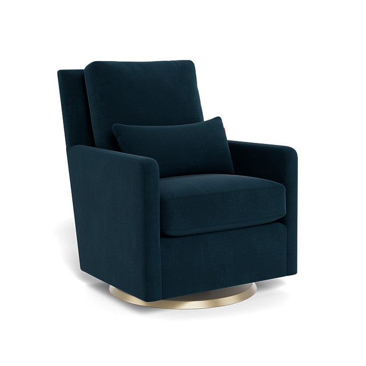 Monte Design nursing chair Navy Velvet / Gold Swivel (+$250) Monte Design Como Glider - Performance