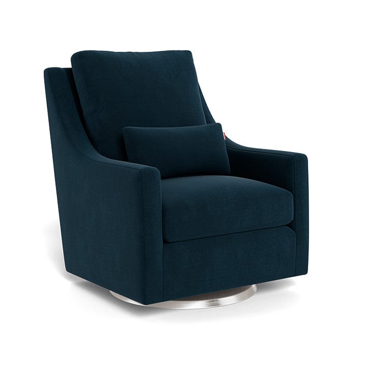 Monte Design nursing chair Navy Velvet / Stainless Steel Swivel (+$250) Monte Design Vera Glider - Performance