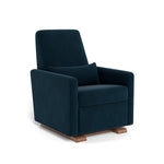 Monte Design nursing chair Navy Velvet / Walnut (+$250) Monte Design Grano Glider Recliner - Performance