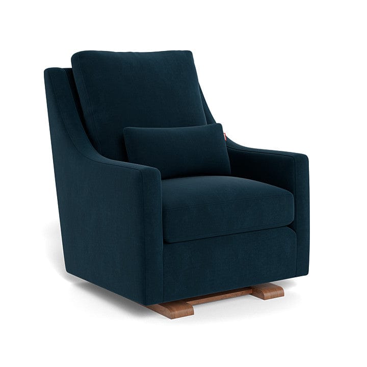 Monte Design nursing chair Navy Velvet / Walnut (+$250) Monte Design Vera Glider - Performance