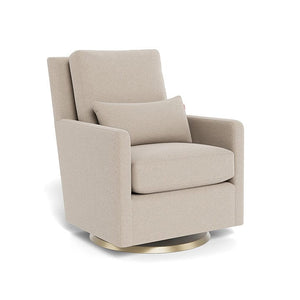 Monte Design nursing chair Oatmeal Italian Wool / Gold Swivel (+$250) Monte Design Como Glider - Premium