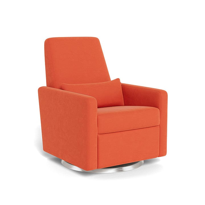 Monte Design nursing chair Orange Microfibre / Stainless Steel Swivel (+$250) Monte Design Grano Glider Recliner - Performance