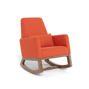 Monte Design nursing chair Orange Microfibre / Walnut (+$200) Monte Design Joya Rocker - Performance