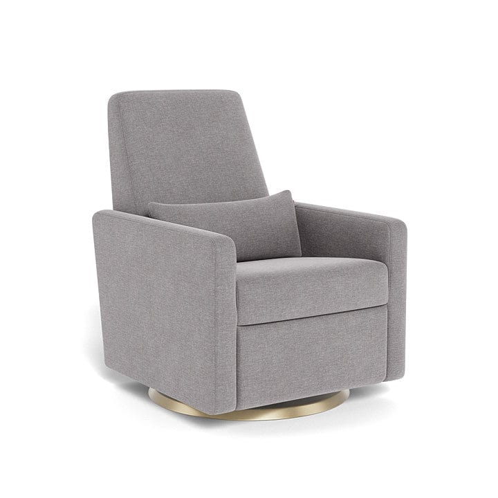 Monte Design nursing chair Pebble Grey / Gold Swivel (+$250) Monte Design Grano Glider Recliner - Performance