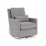 Monte Design nursing chair Pebble Grey / Stainless Steel Swivel (+$250) Monte Design Como Glider - Performance