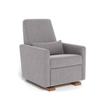 Monte Design nursing chair Pebble Grey / Walnut (+$250) Monte Design Grano Glider Recliner - Performance
