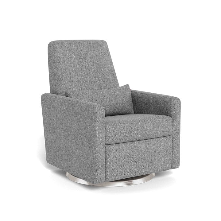 Monte Design nursing chair Pepper Grey Weave / Stainless Steel Swivel (+$250) Monte Design Grano Glider Recliner - Performance