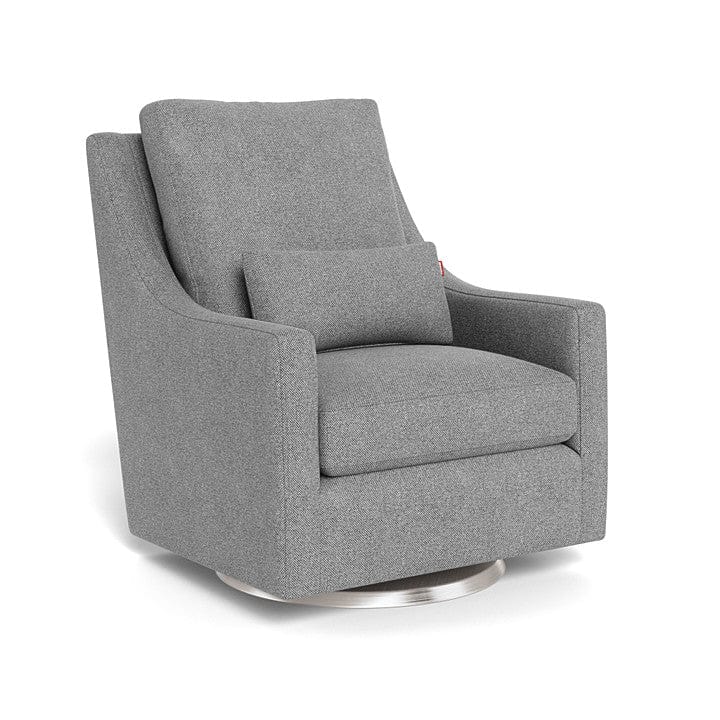 Monte Design nursing chair Pepper Grey Weave / Stainless Steel Swivel (+$250) Monte Design Vera Glider - Performance