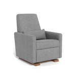 Monte Design nursing chair Pepper Grey Weave / Walnut (+$250) Monte Design Grano Glider Recliner - Performance