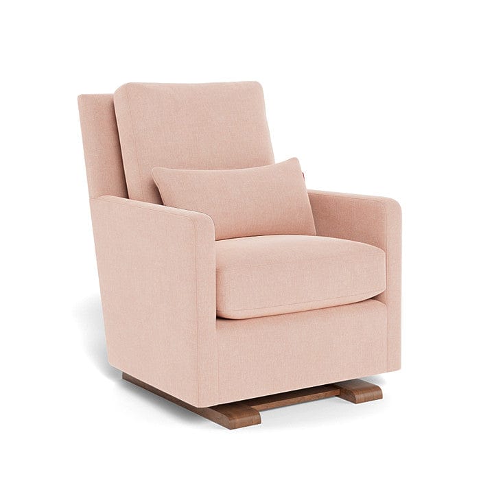 Monte Design nursing chair Petal Pink / Walnut (+$250) Monte Design Como Glider - Performance