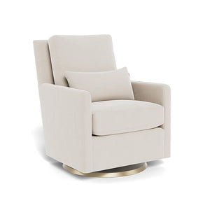 Monte Design nursing chair Stone Velvet / Gold Swivel (+$250) Monte Design Como Glider - Performance