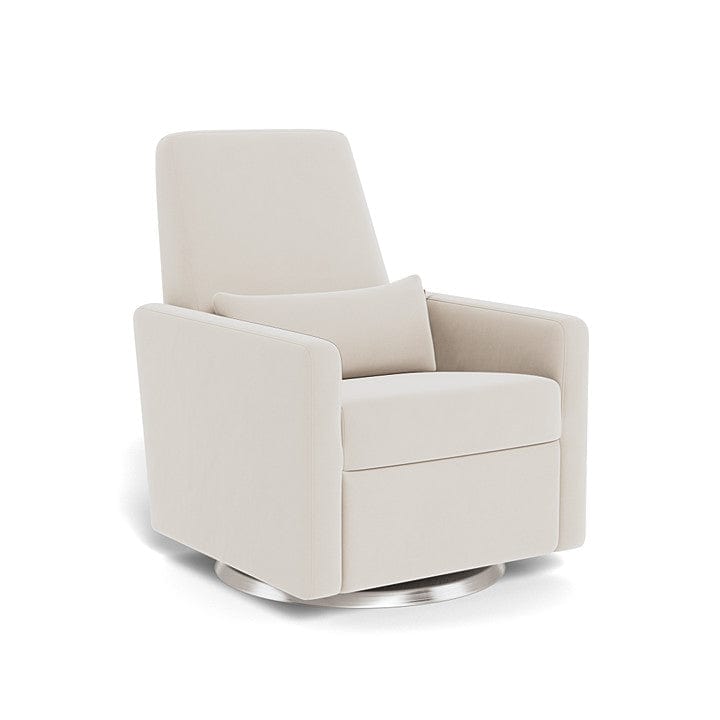 Monte Design nursing chair Stone Velvet / Stainless Steel Swivel (+$250) Monte Design Grano Glider Recliner - Performance