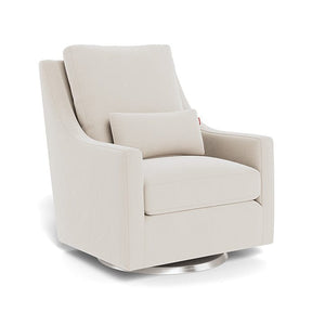 Monte Design nursing chair Stone Velvet / Stainless Steel Swivel (+$250) Monte Design Vera Glider - Performance