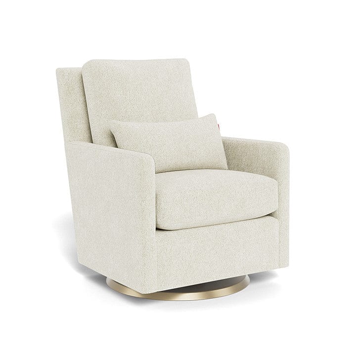 Monte Design nursing chair White Faux Sheepskin / Gold Swivel (+$250) Monte Design Como Glider - Premium
