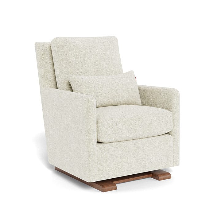 Monte Design nursing chair White Faux Sheepskin / Walnut (+$250) Monte Design Como Glider - Premium