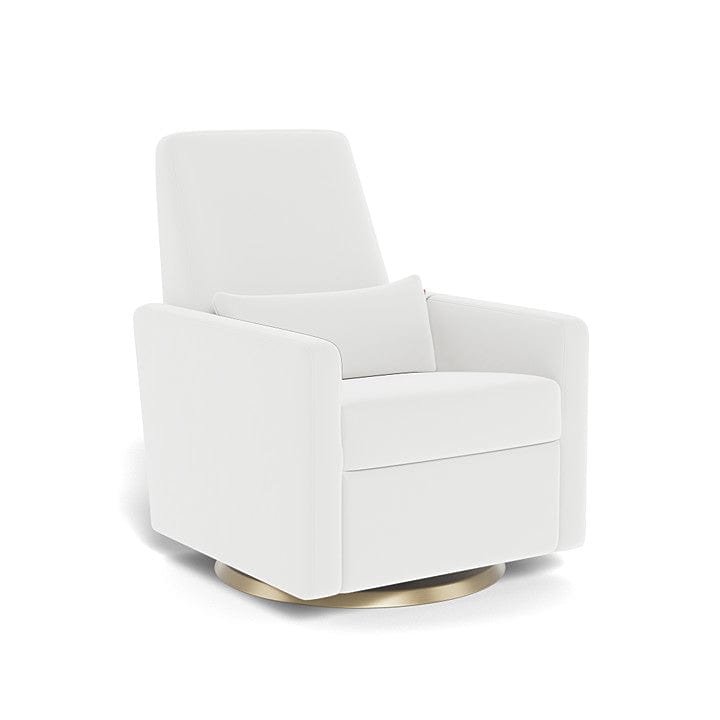 Monte Design nursing chair White Microfibre / Gold Swivel (+$250) Monte Design Grano Glider Recliner - Performance