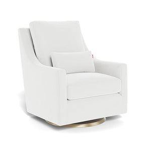 Monte Design nursing chair White Microfibre / Gold Swivel (+$250) Monte Design Vera Glider - Performance