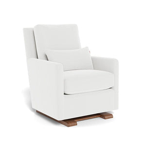 Monte Design nursing chair White Microfibre / Walnut (+$250) Monte Design Como Glider - Performance
