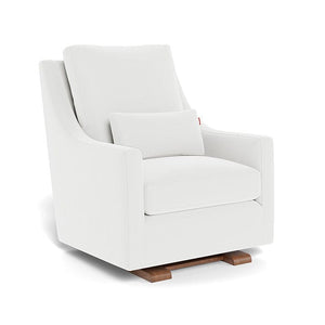 Monte Design nursing chair White Microfibre / Walnut (+$250) Monte Design Vera Glider - Performance