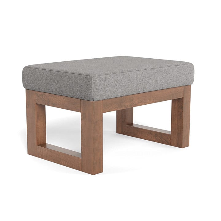 Monte Design ottoman Light Grey Italian Wool / Walnut (+$100) Monte Design Joya Ottoman - Premium