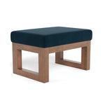 Monte Design ottoman Navy Velvet / Walnut (+$100) Monte Design Joya Ottoman - Performance
