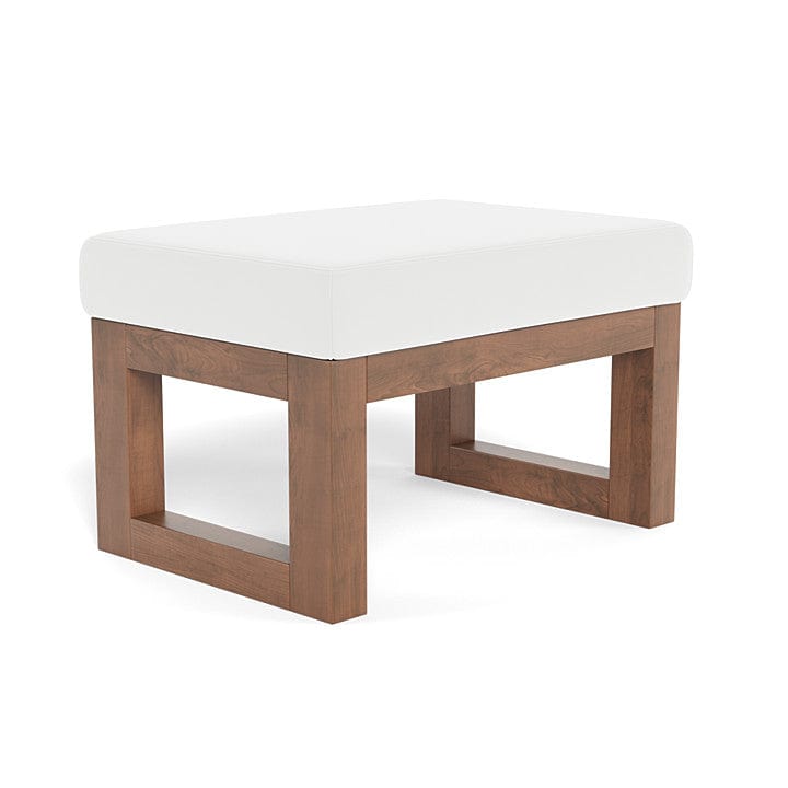 Monte Design ottoman White Microfibre / Walnut (+$100) Monte Design Joya Ottoman - Performance