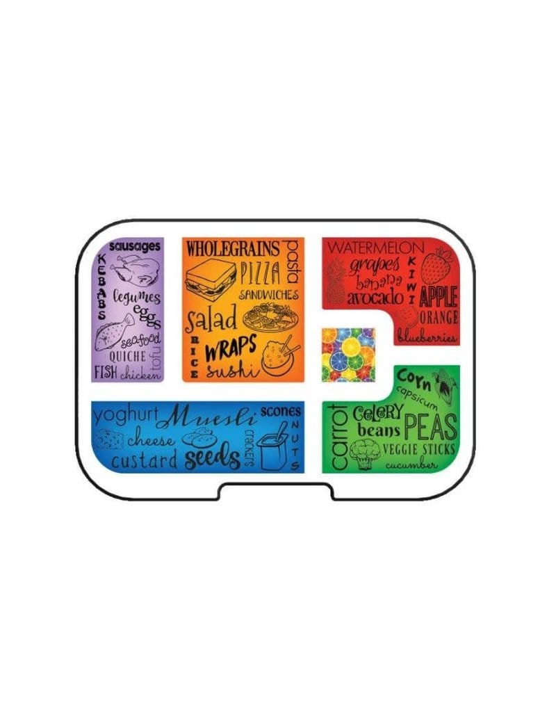 Munchbox bento box Munchbox Midi6 Artwork Tray - Primary Colours