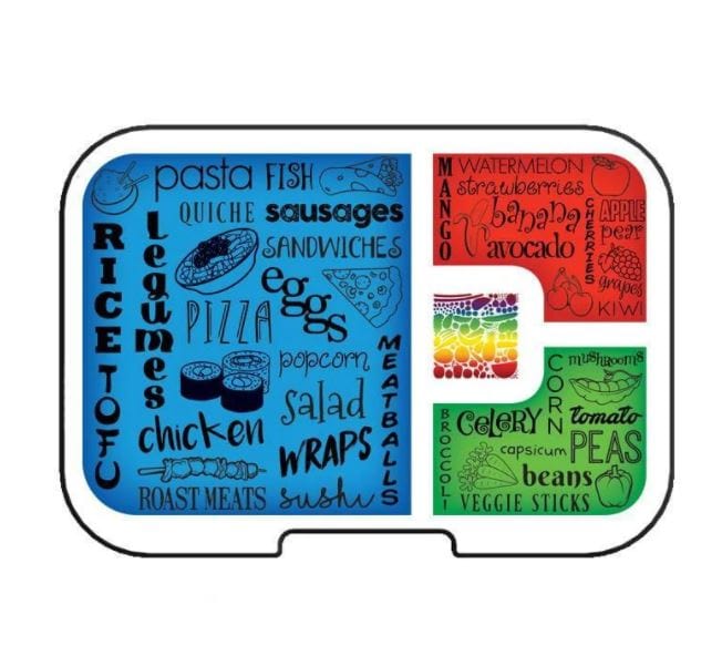 Munchbox bento box Munchbox Mini4 Artwork Tray - Primary Colours