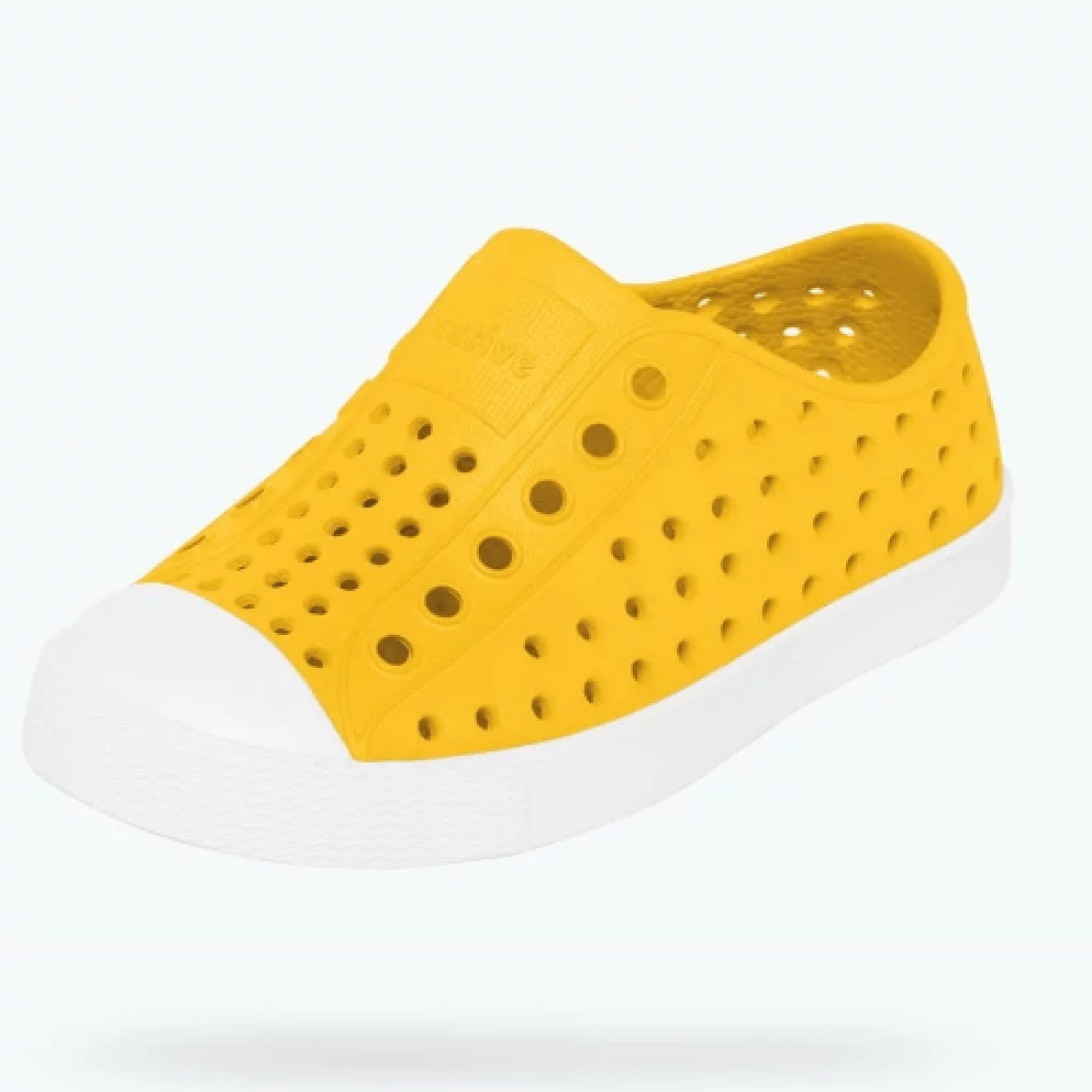 Native Shoes Shoes C4 - Crayon Yellow/Shell White Native Shoes Jefferson Child Shoe - Crayon Yellow / Shell White