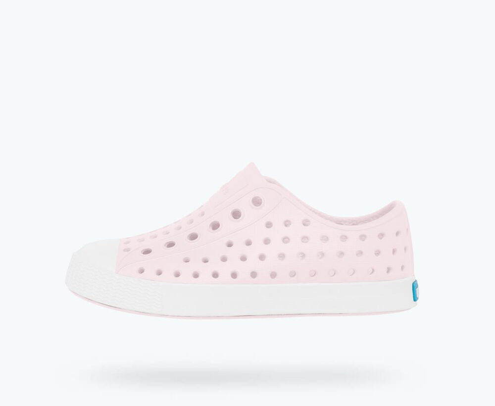 Native Shoes Shoes J1 - Milk Pink/Shell White Native Shoes Jefferson Junior Shoe - Milk Pink/Shell White