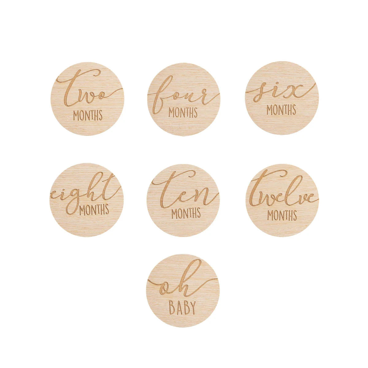 Pearhead Wooden Monthly Milestone Photo Marker Cards