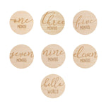 Pearhead Wooden Monthly Milestone Photo Marker Cards