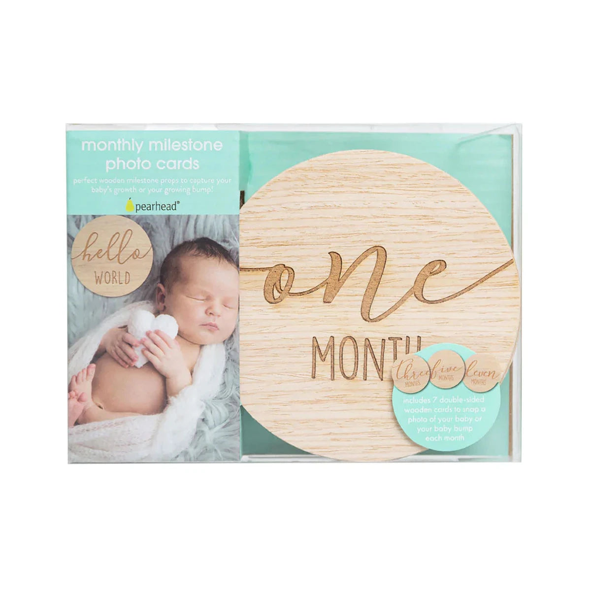 Pearhead Wooden Monthly Milestone Photo Marker Cards - Packaging