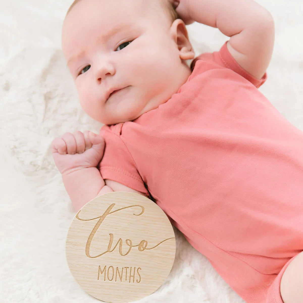 Pearhead Wooden Monthly Milestone Photo Marker Cards - Lifestyle
