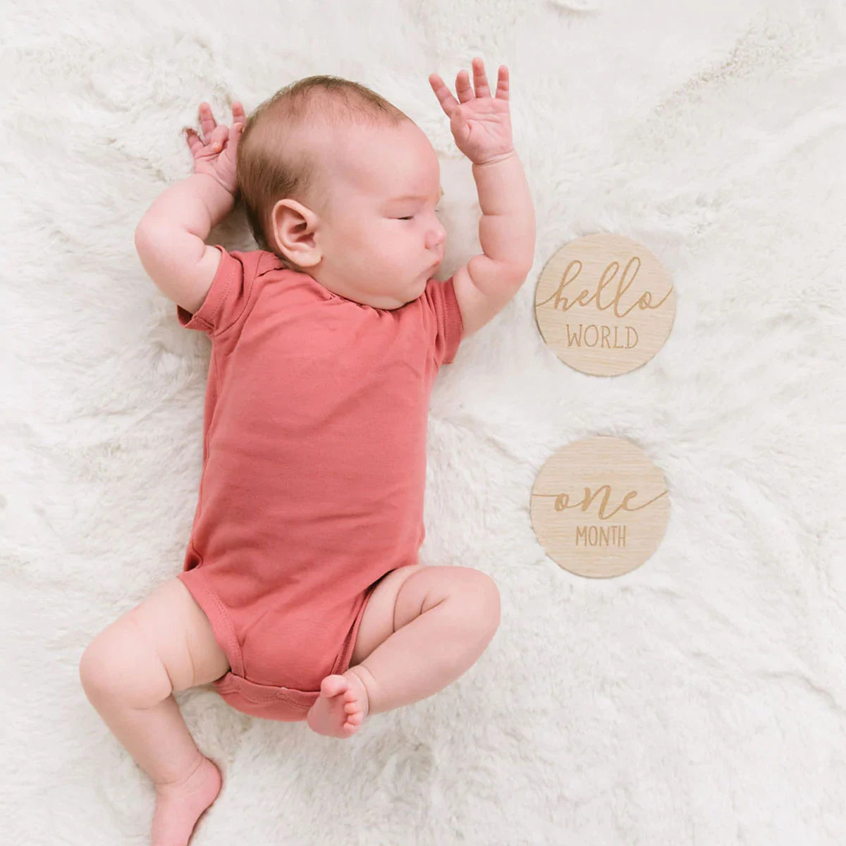 Pearhead Wooden Monthly Milestone Photo Marker Cards - Lifestyle 3