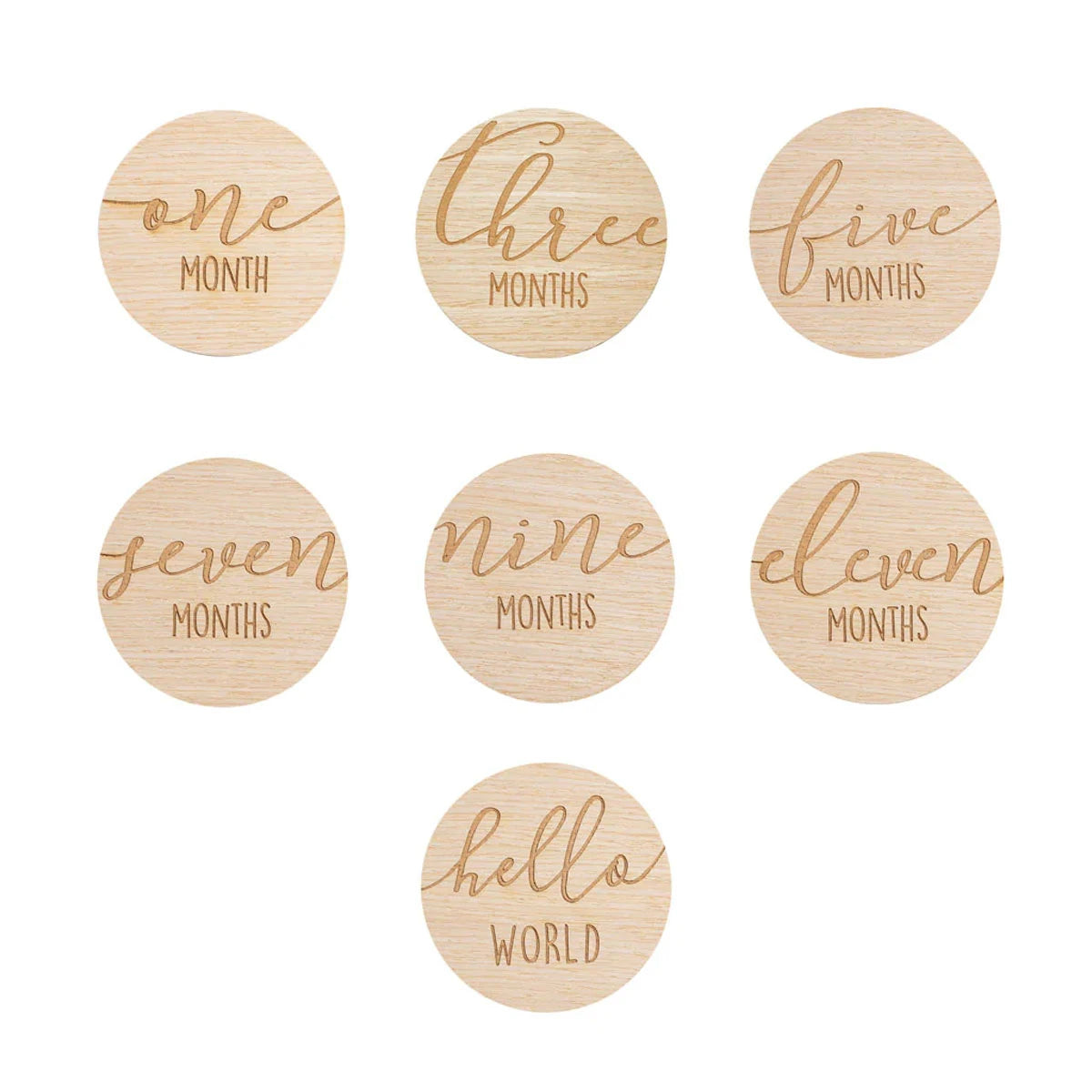 Pearhead Wooden Monthly Milestone Photo Marker Cards